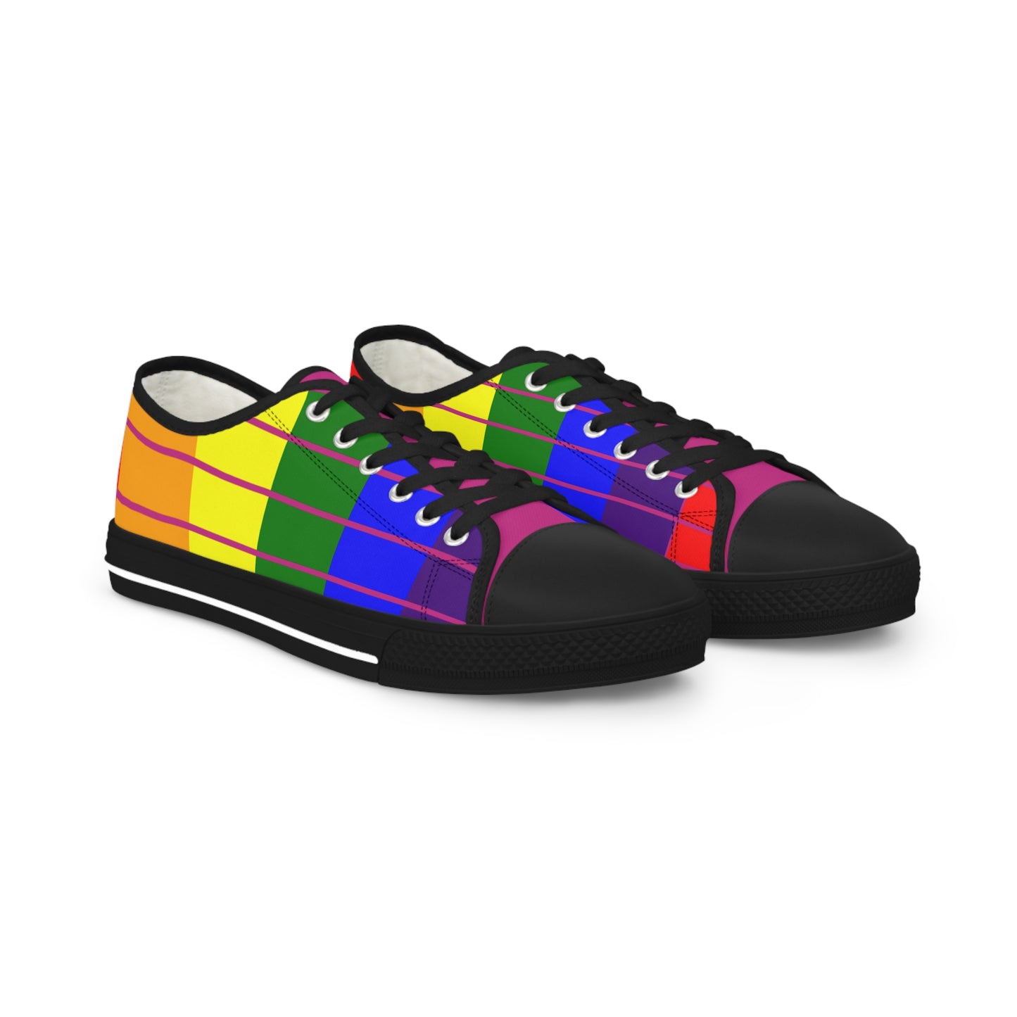 Pride Rainbow Flag Men's Low Top Sneakers
