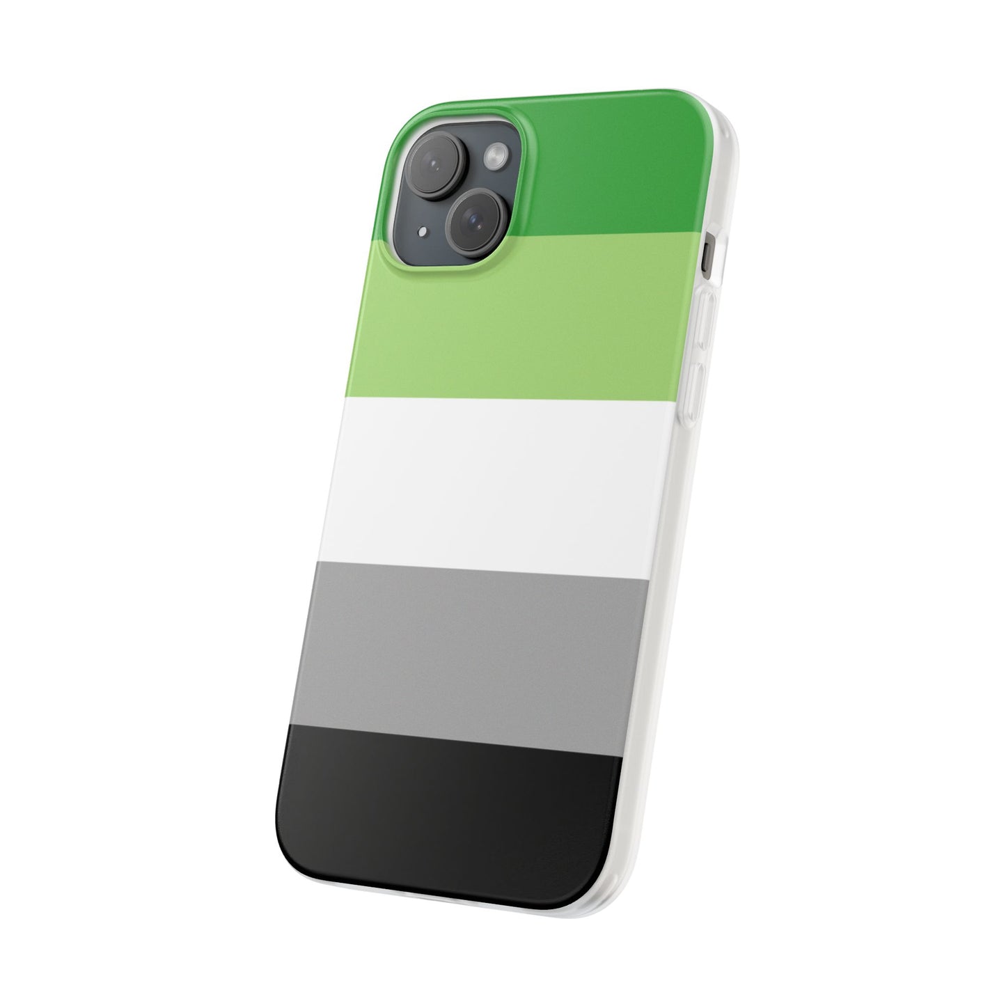 Aromantic Pride Flag iPhone Flexi Case - Multiple Generations