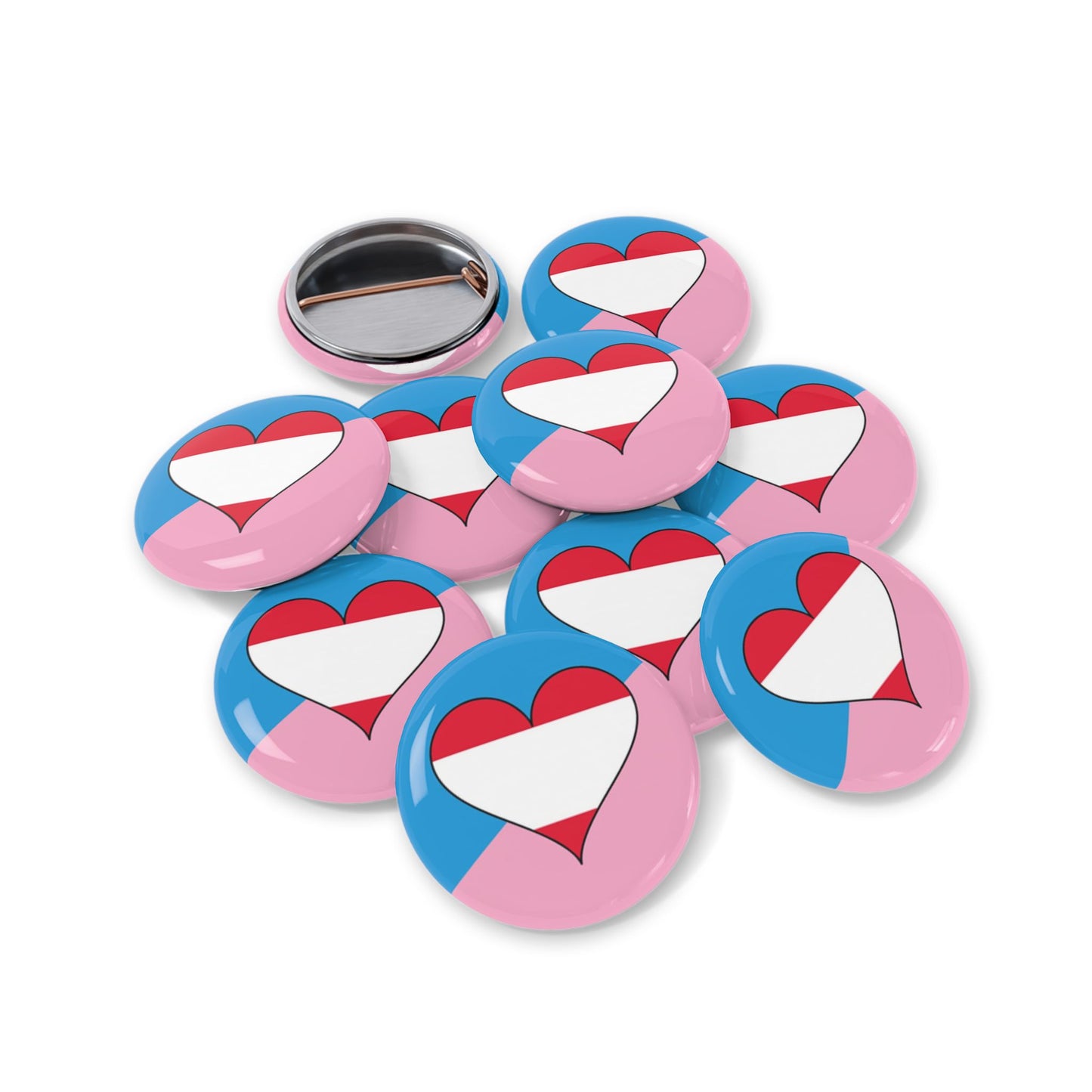 Age Play Fetish Flag Round Pin