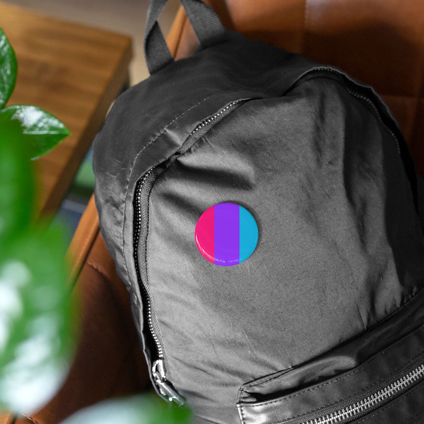 Androgyne Pride Flag Round Pins - Multiple Sizes