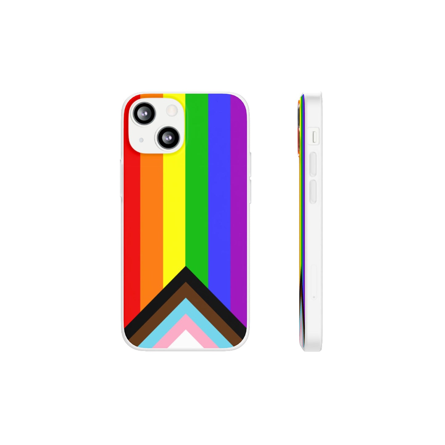 Progress Pride Flag iPhone Flexi Case - Multiple Generations
