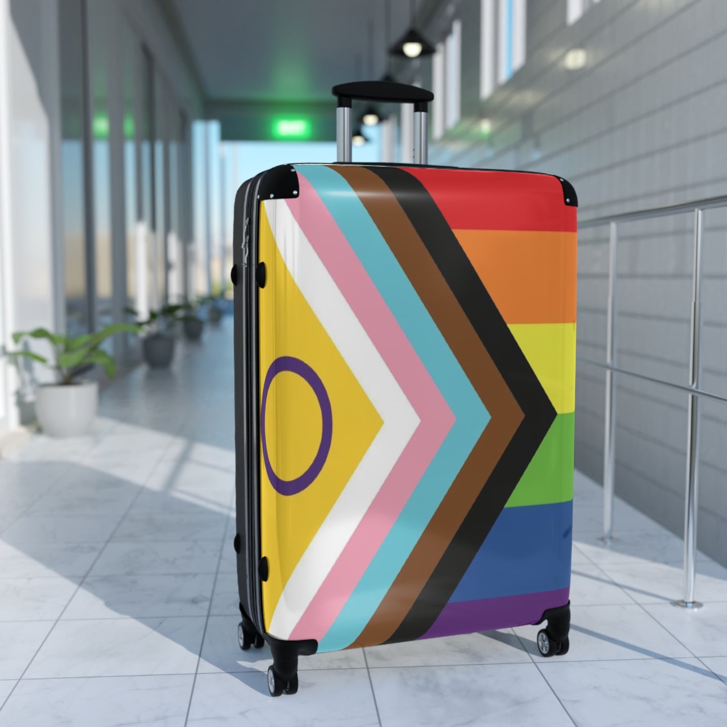 Inclusive Progress Pride Flag Roller Bag - Multiple Sizes
