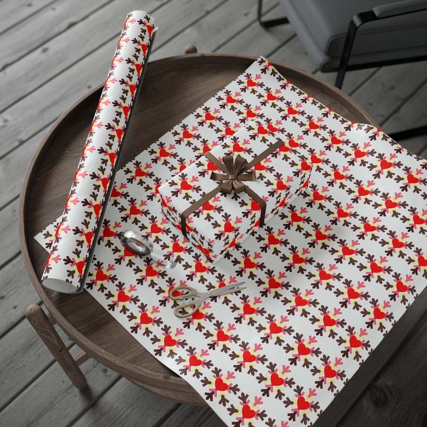 Fat Fetish Pride Flag Snowflake Wrapping Paper - Multiple Sizes/Finishes