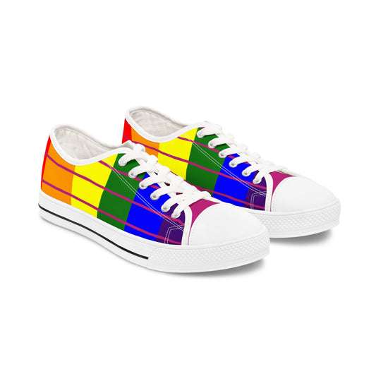 Pride Rainbow Flag Women's Low Top Sneakers