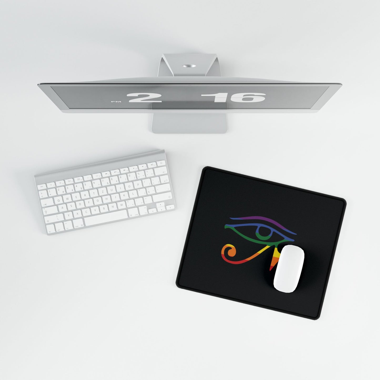 Gay Goth Pride Flag Desk Mat