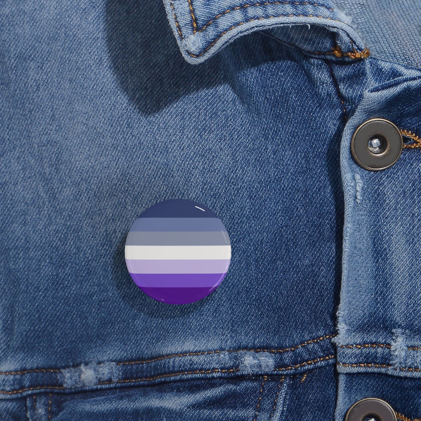 Butch Pride Flag (dorian-rutherford) Round Pins - Multiple Sizes