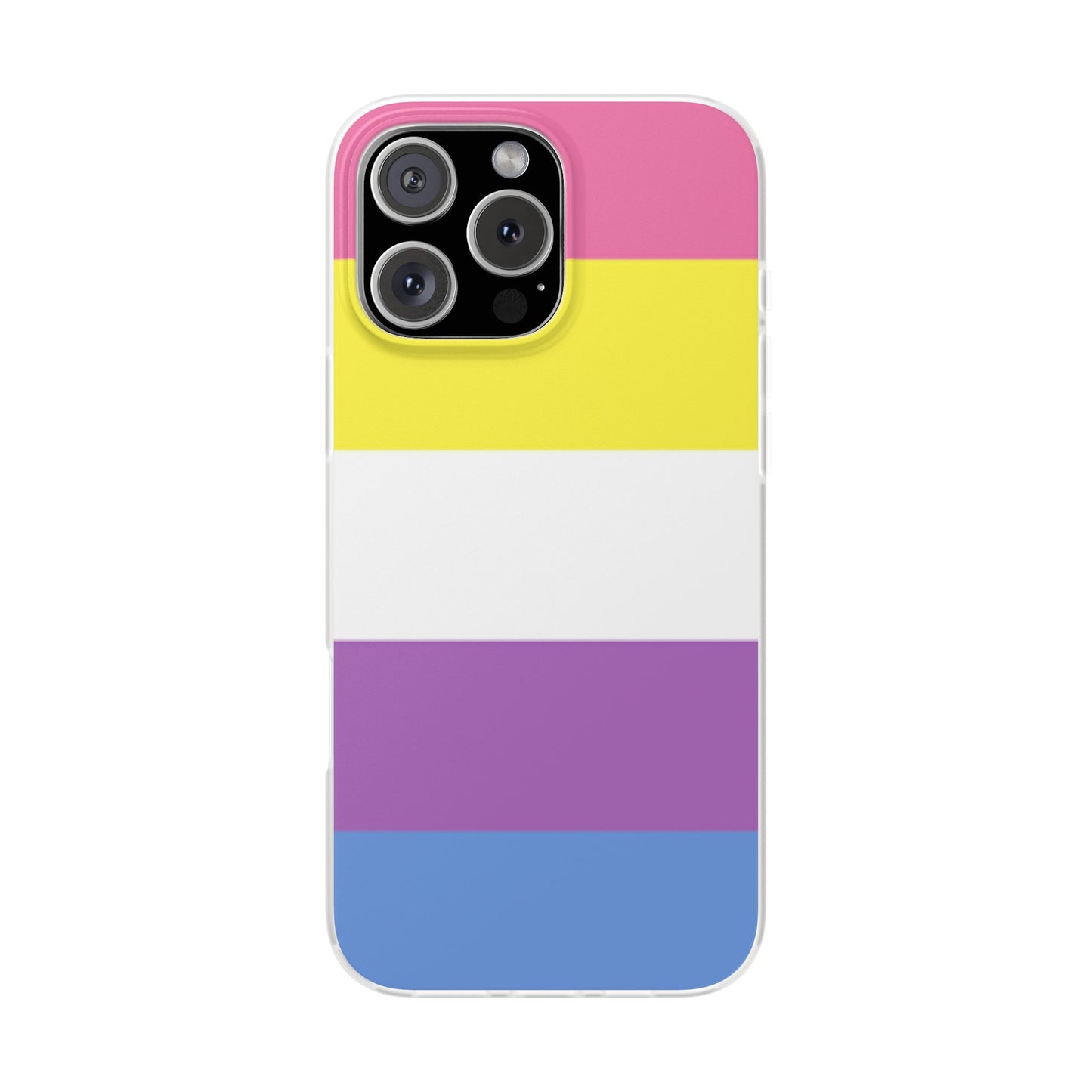 Bigender Pride Flag iPhone Flexi Case - Multiple Generations