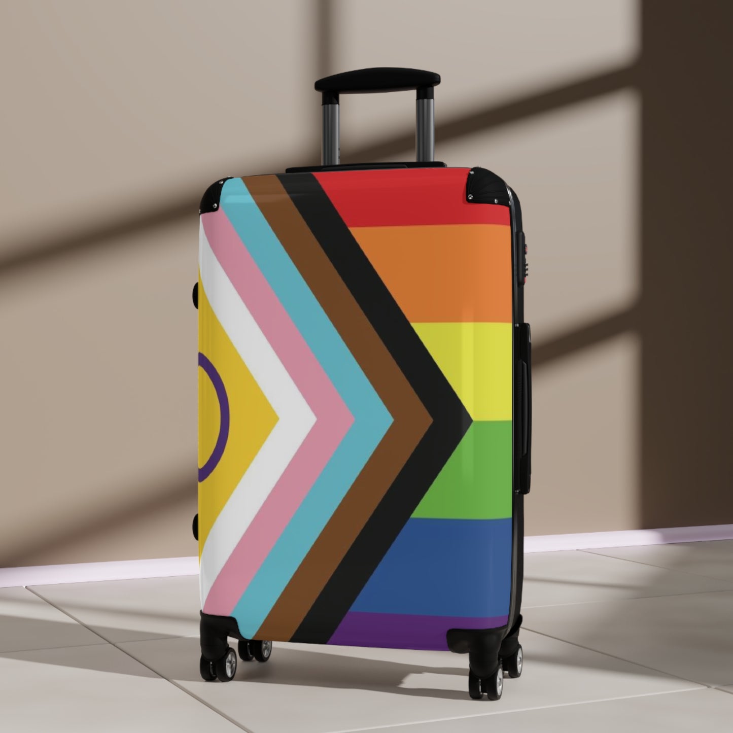 Inclusive Progress Pride Flag Roller Bag - Multiple Sizes
