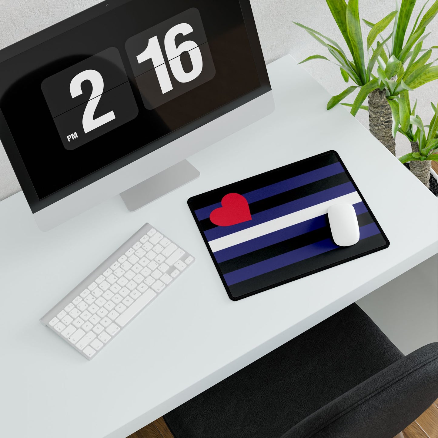 Leather Pride Flag Desk Mat - Multiple Sizes