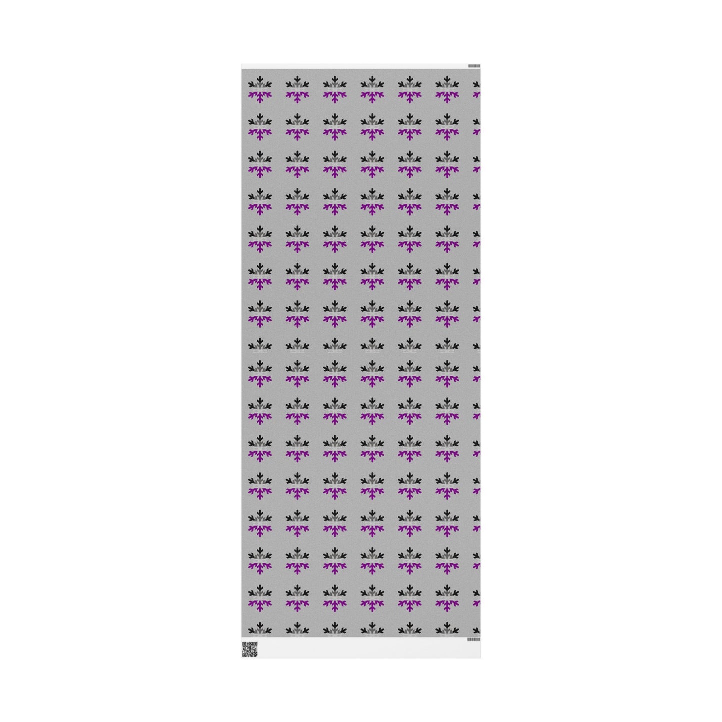 Asexual Pride Flag Snowflake Wrapping Paper - Multiple Sizes/Finishes