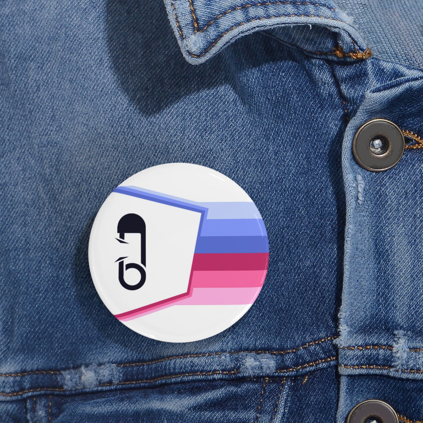 ABDL Fetish Flag Round Pin