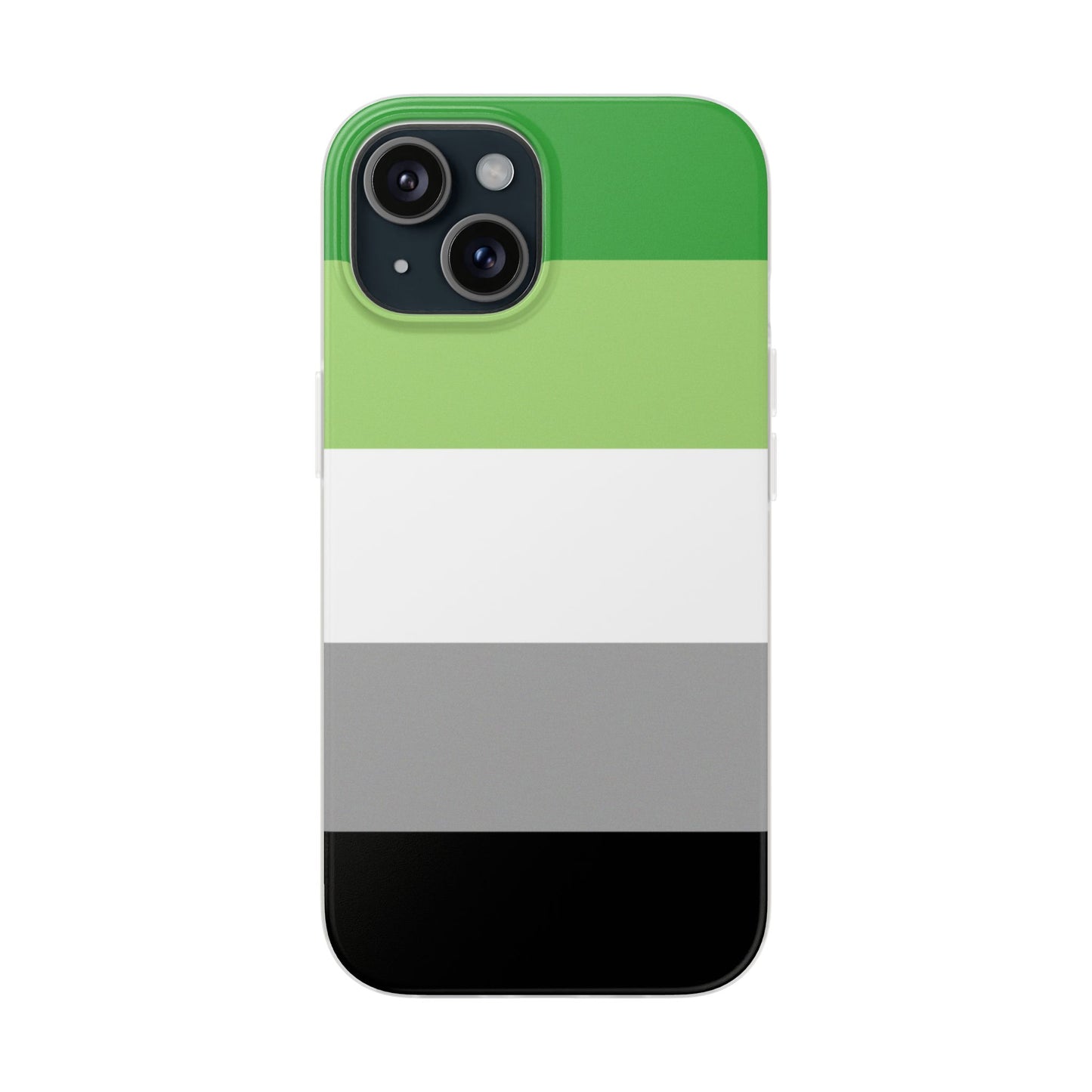 Aromantic Pride Flag iPhone Flexi Case - Multiple Generations