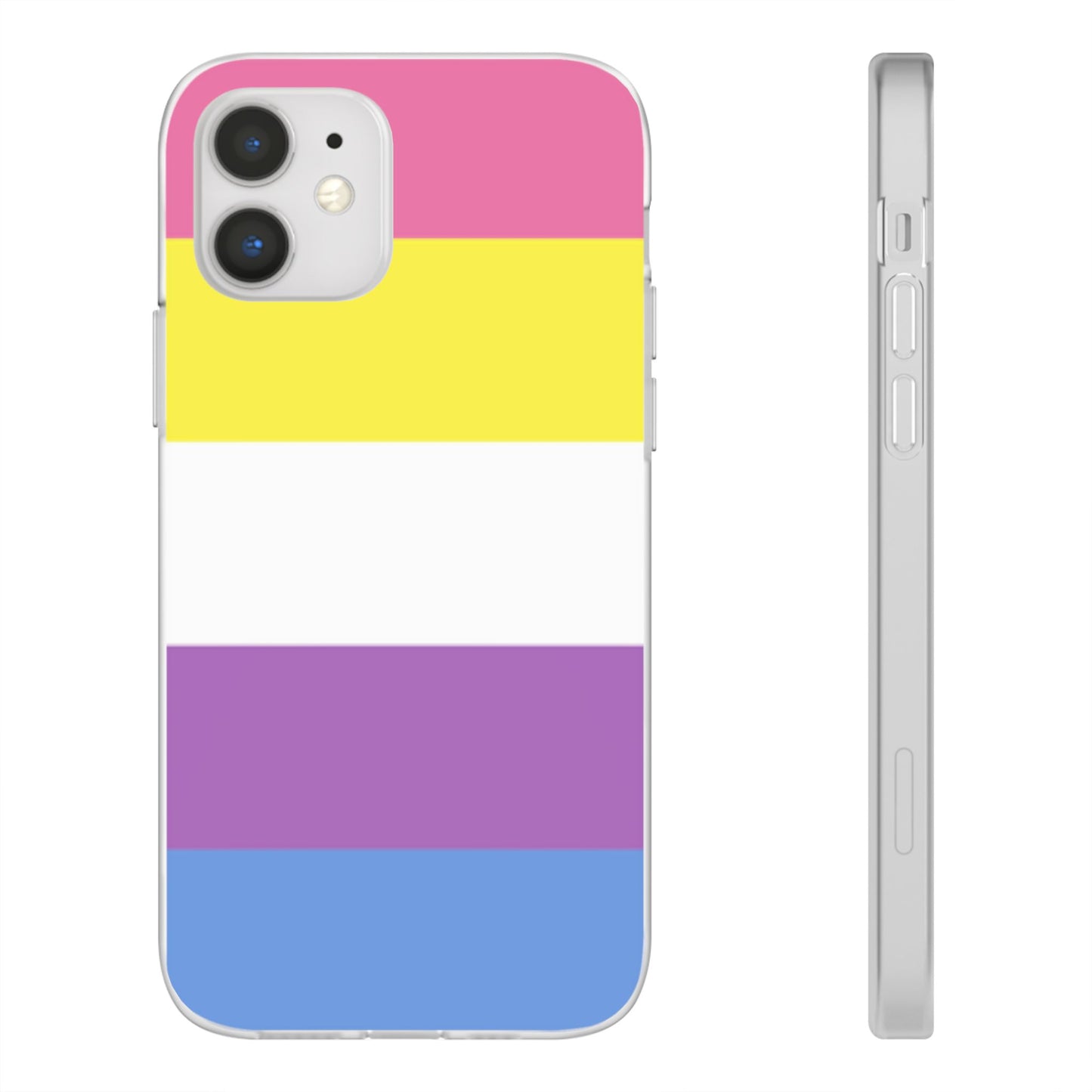 Bigender Pride Flag iPhone Flexi Case - Multiple Generations
