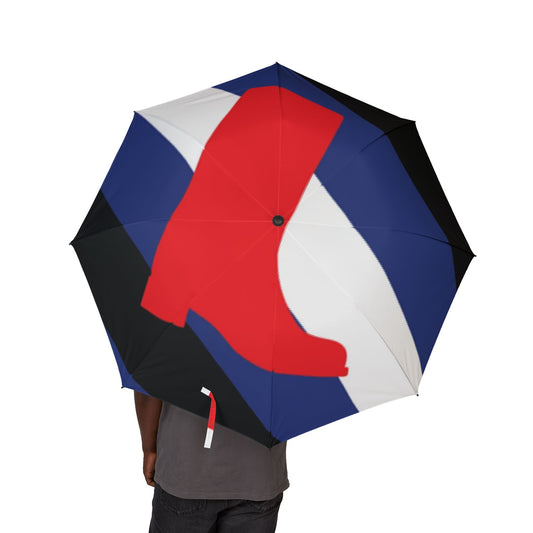 Boot Fetish Pride Flag Semi-Automatic Foldable Umbrella
