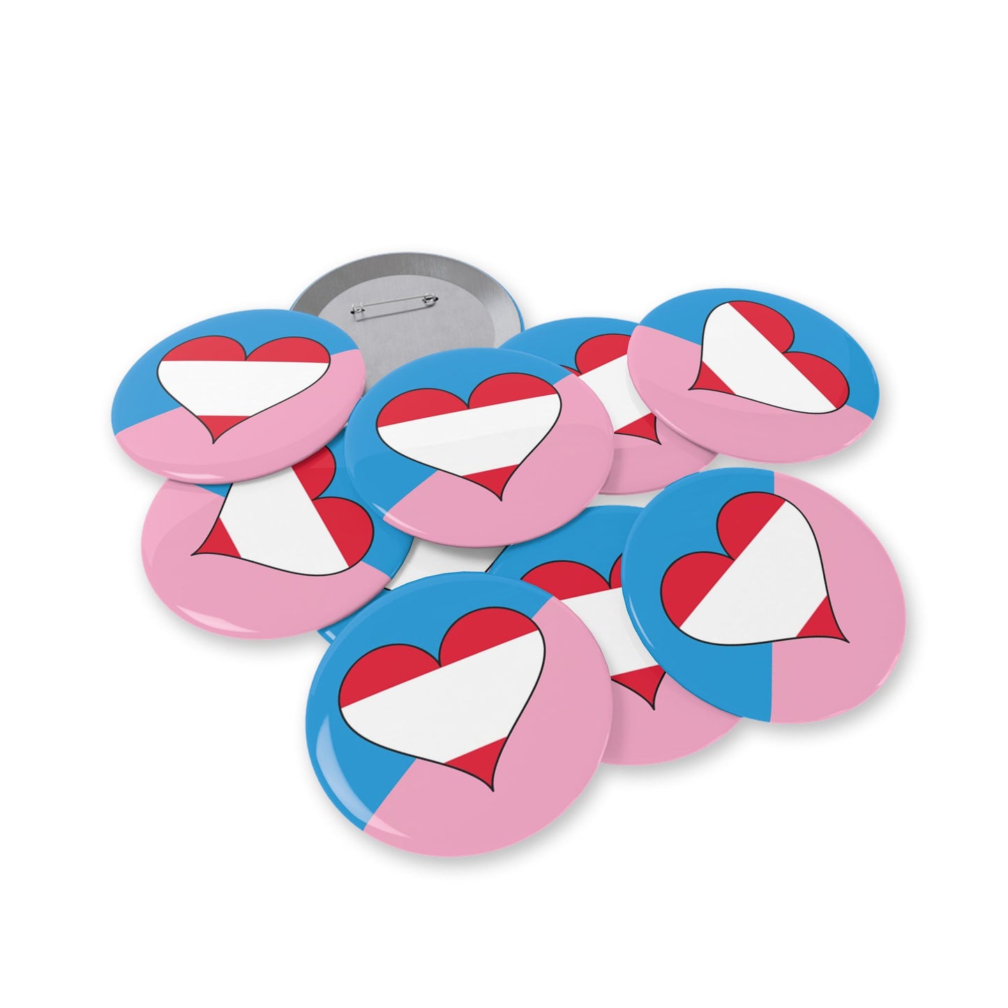 Age Play Fetish Flag Round Pin