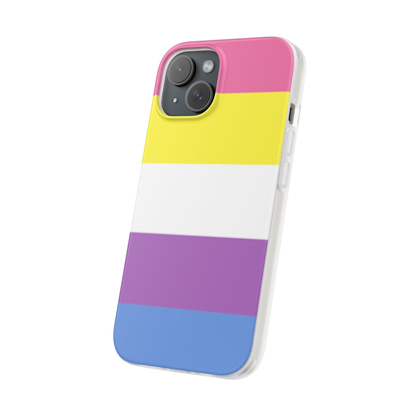 Bigender Pride Flag iPhone Flexi Case - Multiple Generations