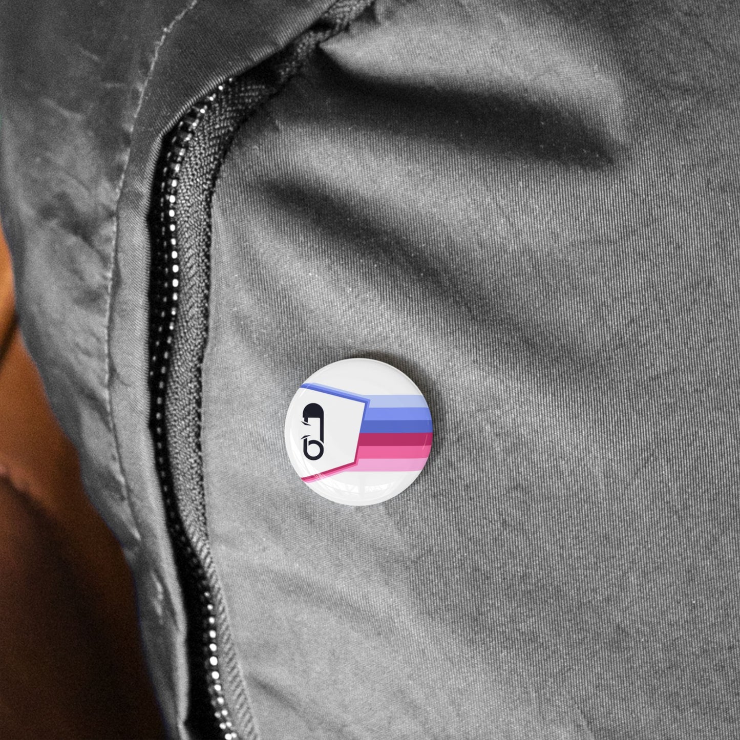 ABDL Fetish Flag Round Pin