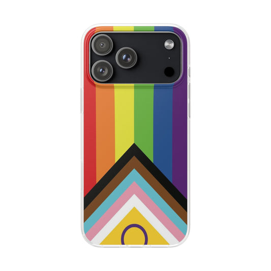 Inclusive Progress Pride Flag iPhone Flexi Case - Multiple Generations