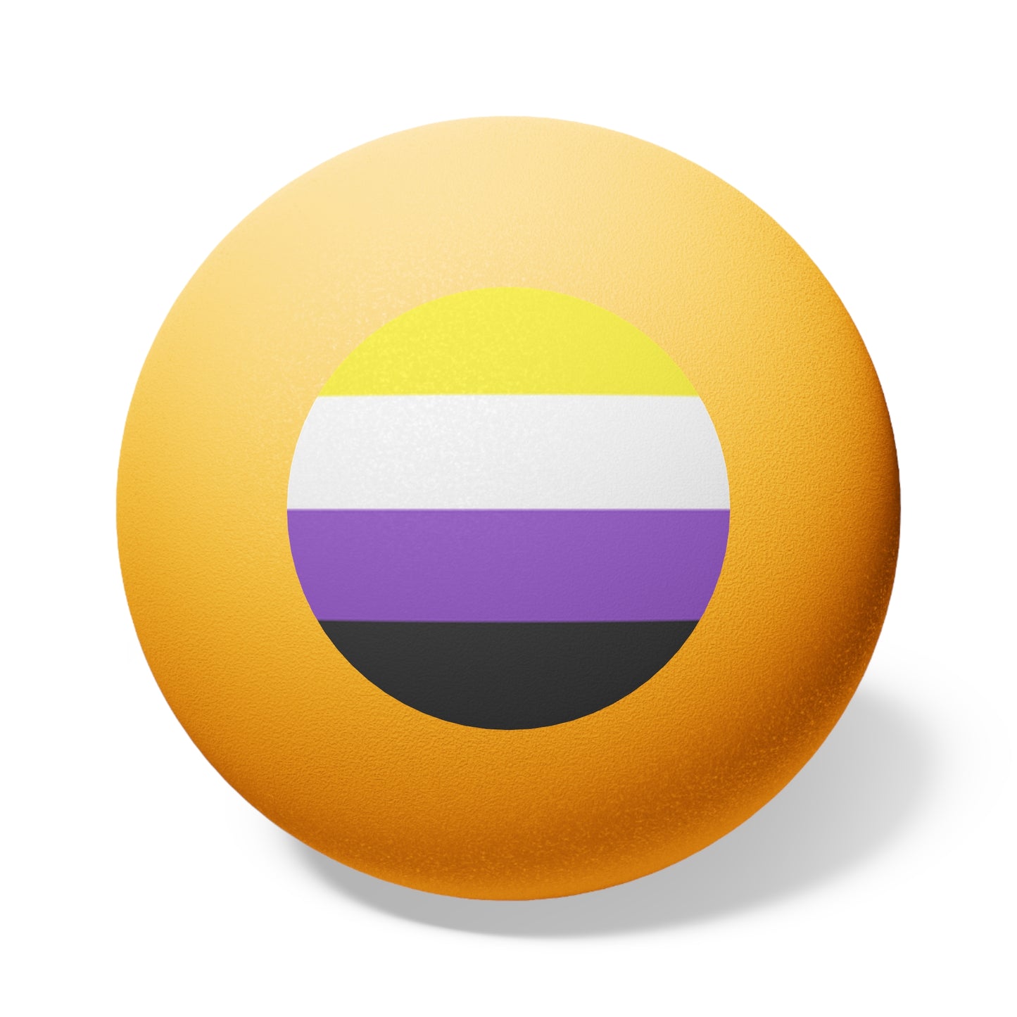 Non-Binary Pride Flag Ping Pong Balls - 6 pcs