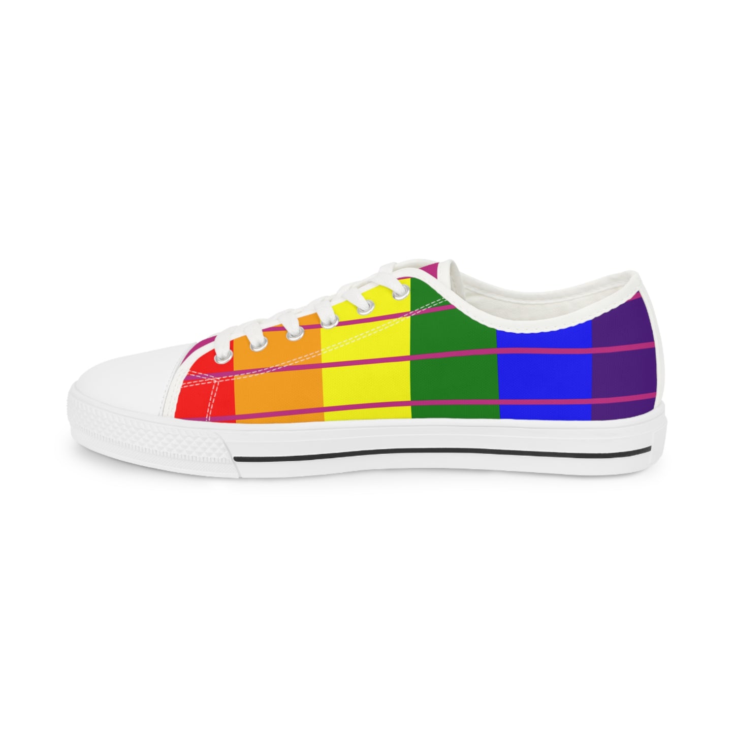 Pride Rainbow Flag Men's Low Top Sneakers