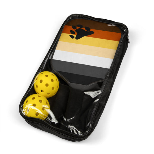 Bear Pride Flag Pickleball Paddle Set