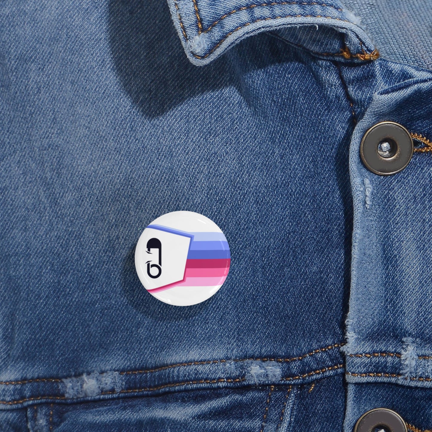 ABDL Fetish Flag Round Pin
