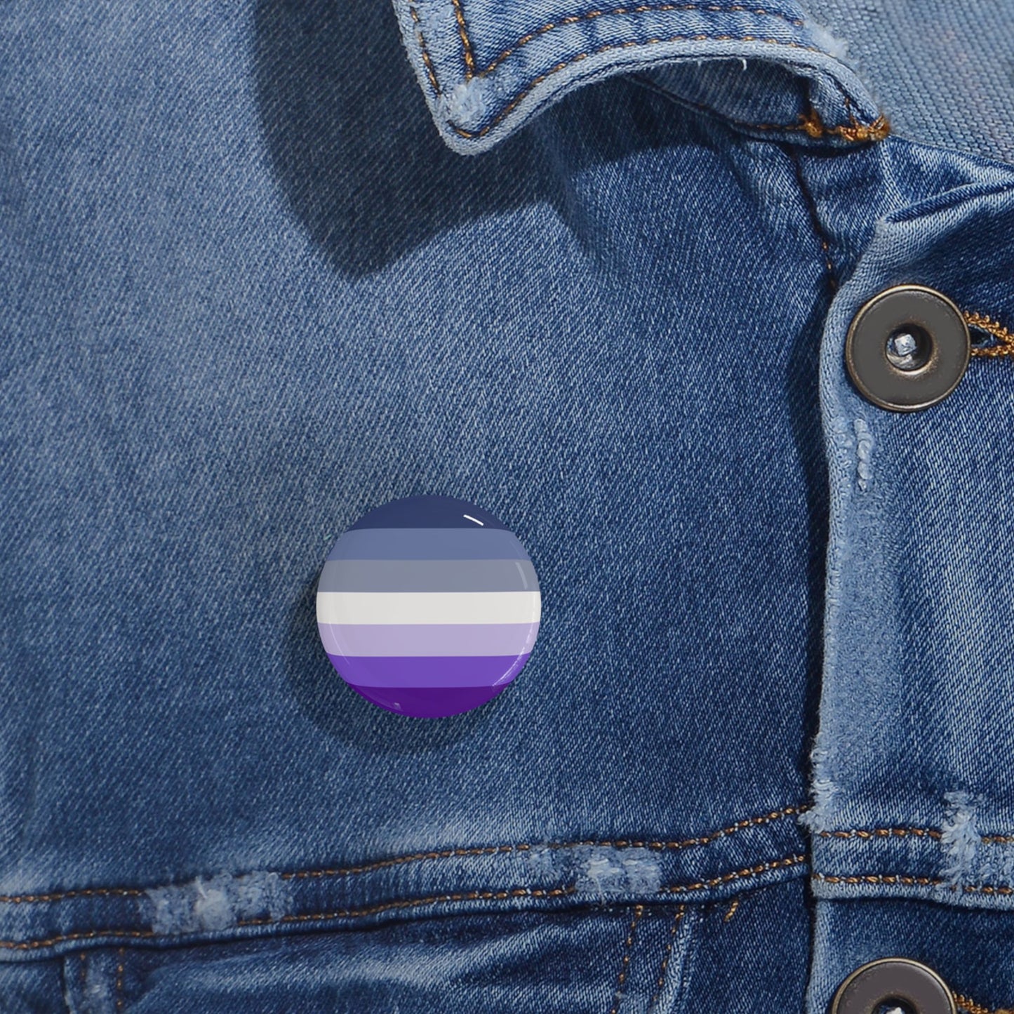 Butch Pride Flag (dorian-rutherford) Round Pins - Multiple Sizes