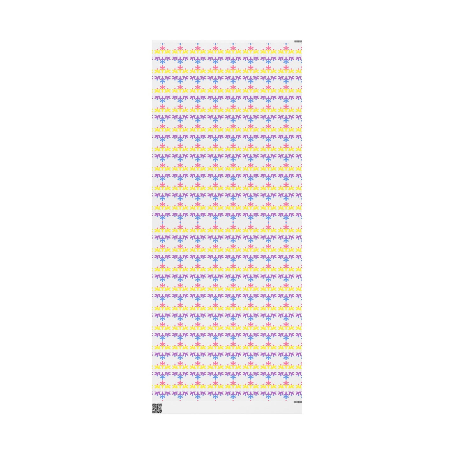 Bigender Pride Flag Snowflake Wrapping Paper - Multiple Sizes/Finishes