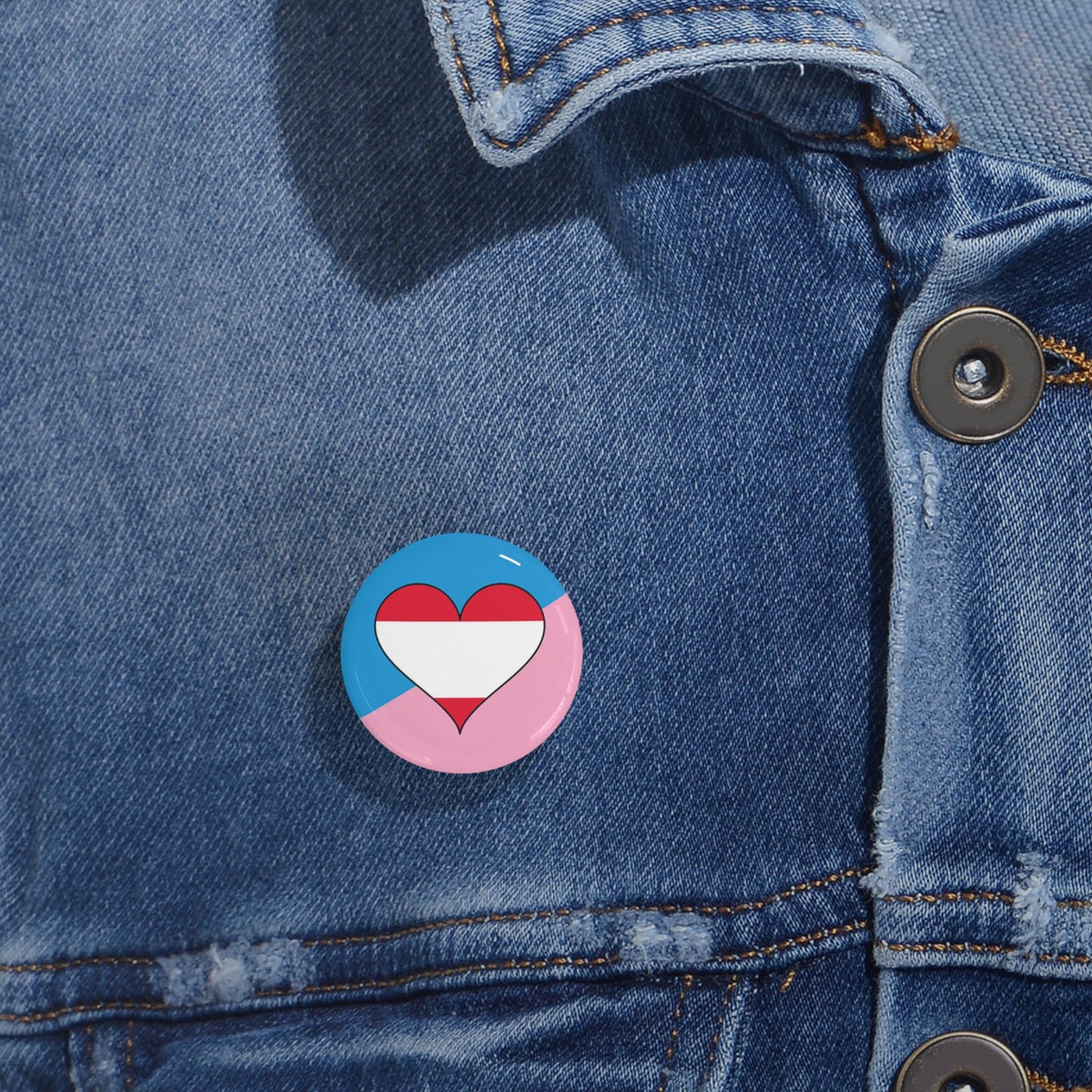 Age Play Fetish Flag Round Pin