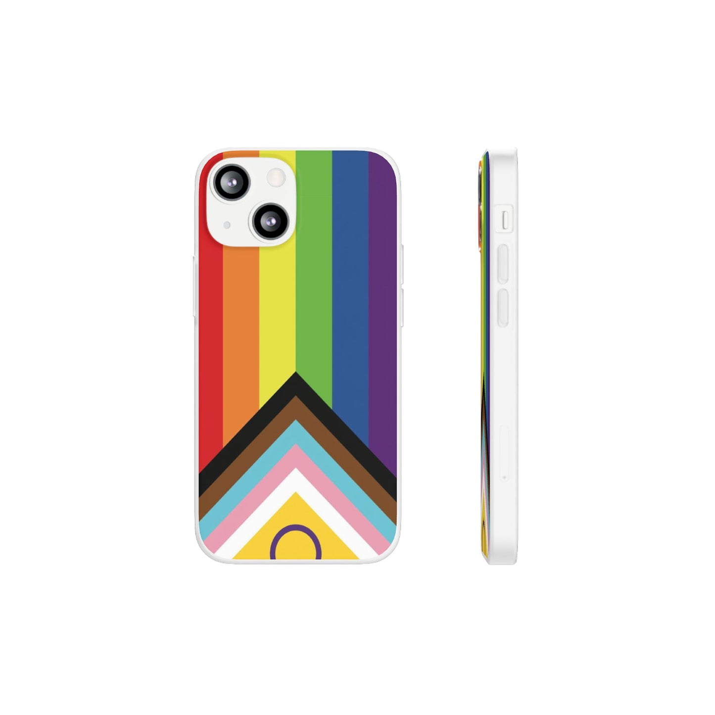 Inclusive Progress Pride Flag iPhone Flexi Case - Multiple Generations