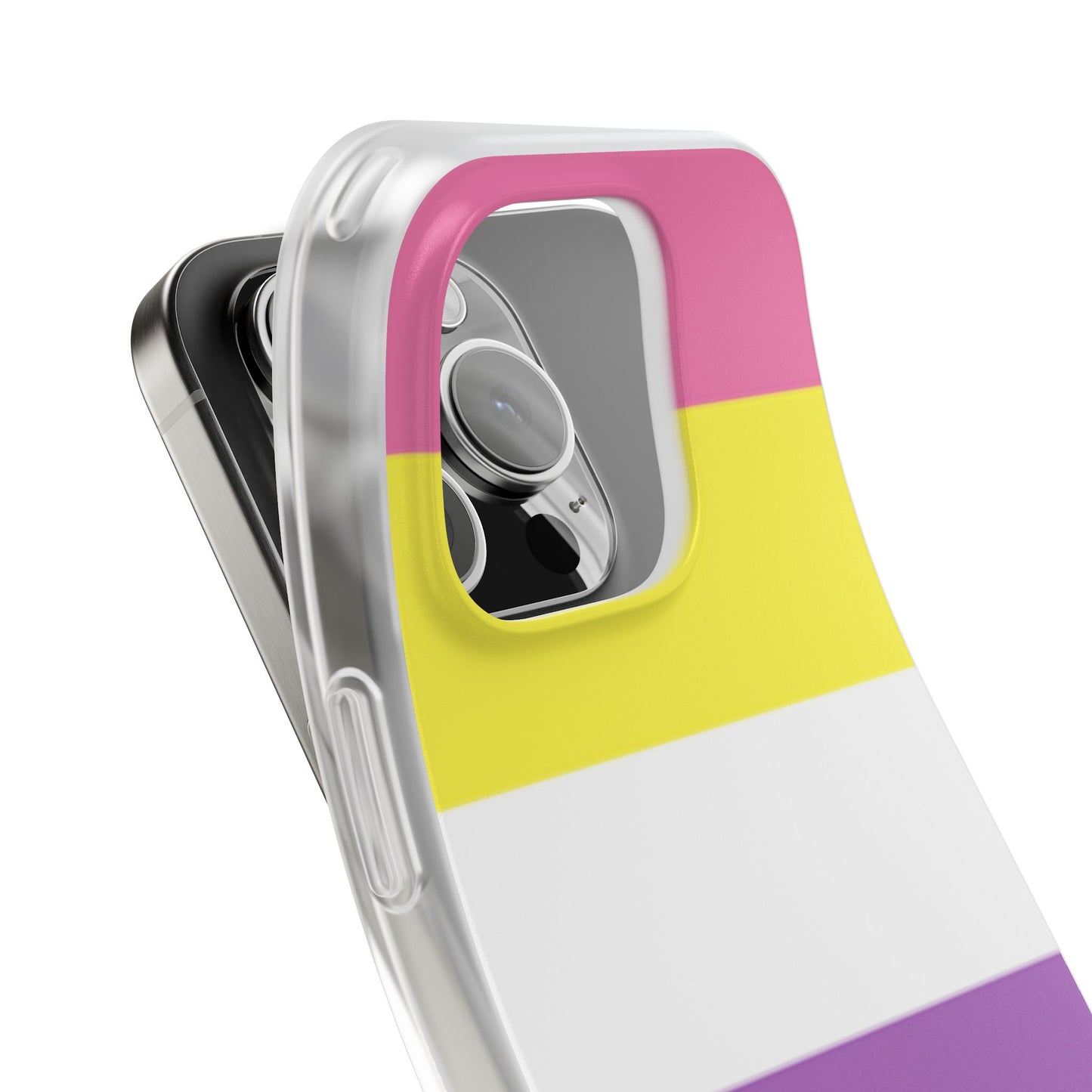 Bigender Pride Flag iPhone Flexi Case - Multiple Generations