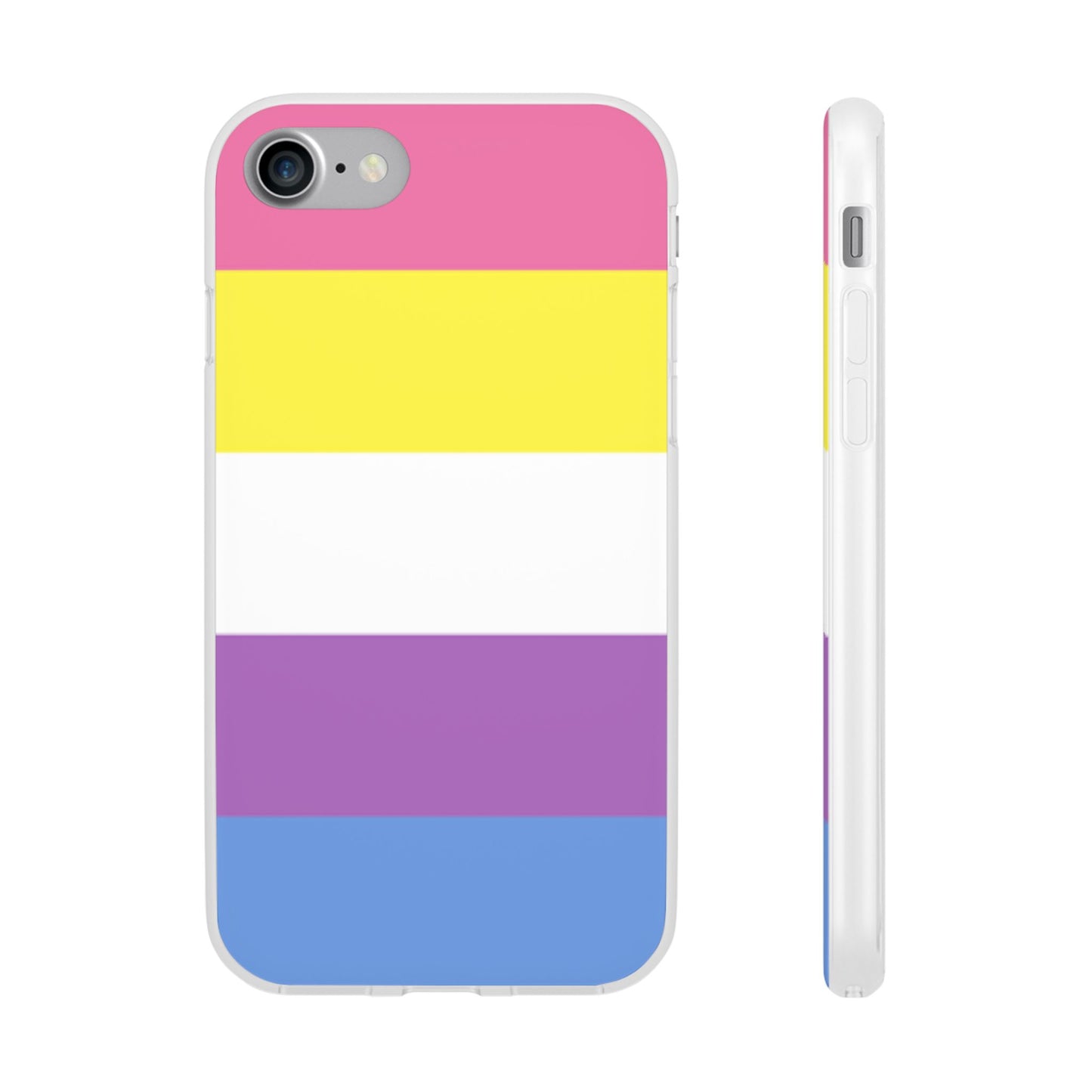 Bigender Pride Flag iPhone Flexi Case - Multiple Generations