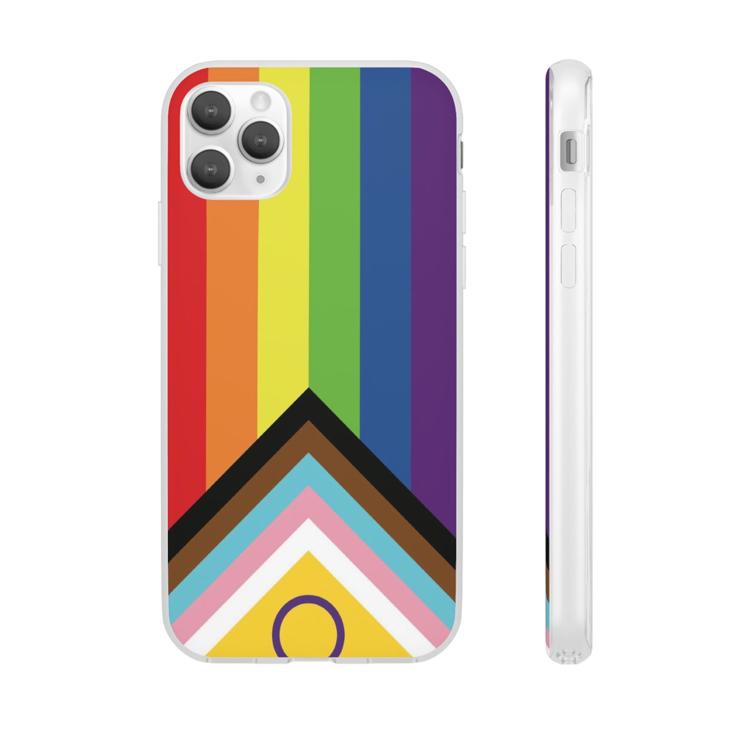Inclusive Progress Pride Flag iPhone Flexi Case - Multiple Generations