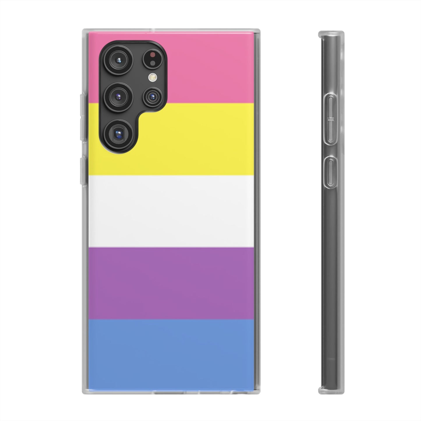 Bigender Pride Flag Samsung Flexi Case - Multiple Generations