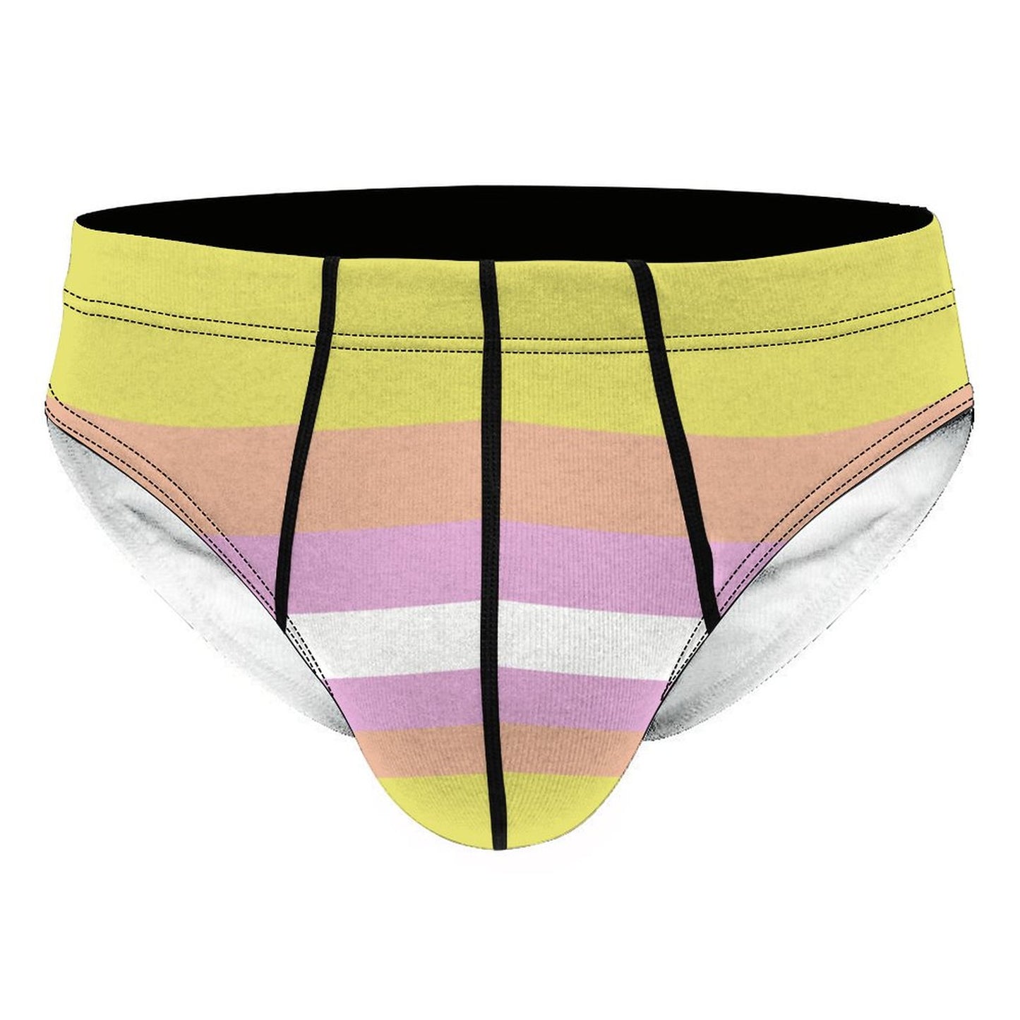 Pangender Pride Flag Briefs – Traditional Masculine Cut