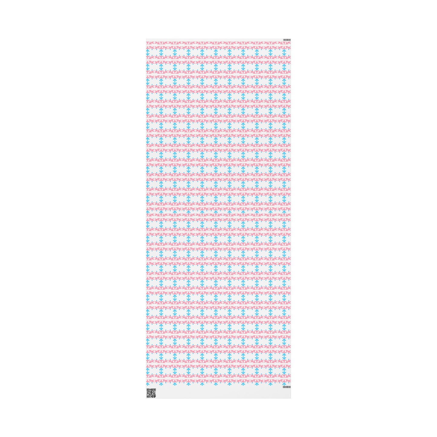 Transgender Pride Flag Snowflake Wrapping Paper - Multiple Sizes/Finishes