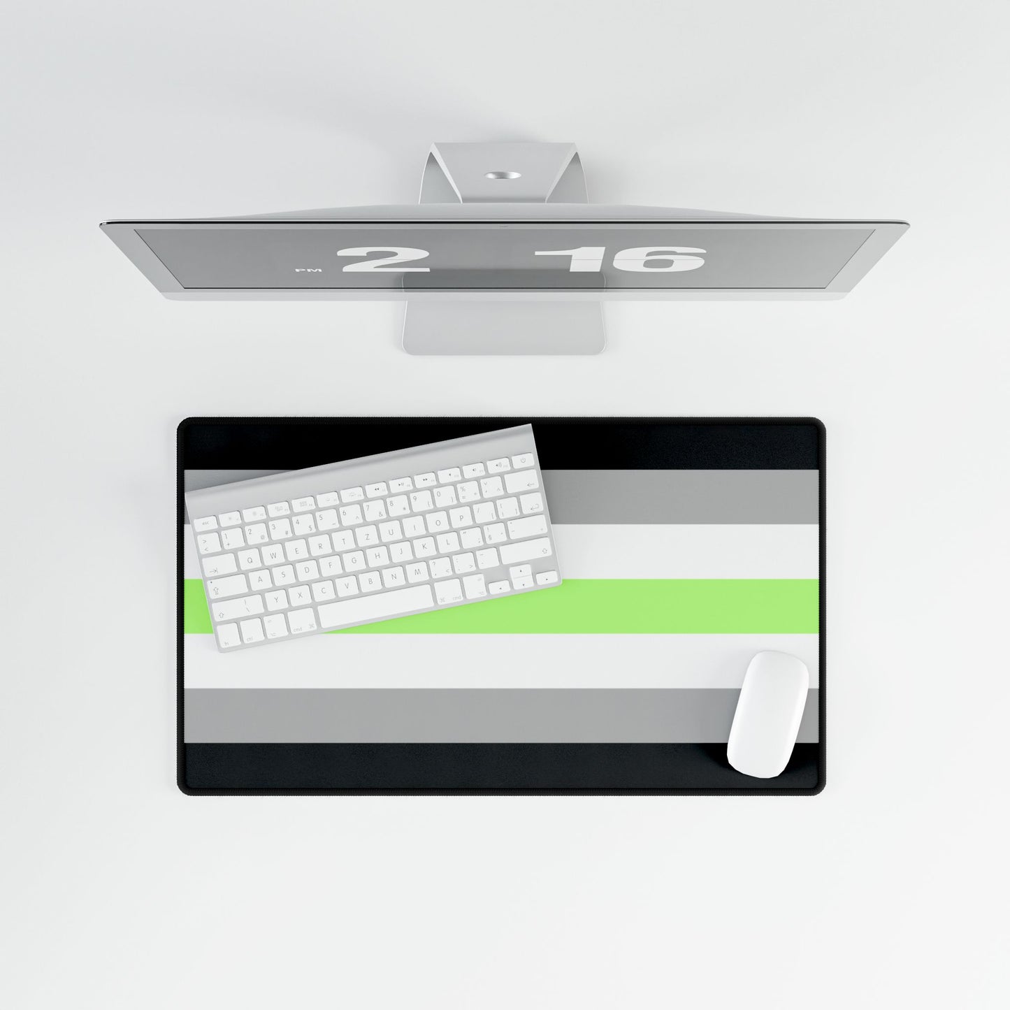 Agender Pride Flag Desk Mat
