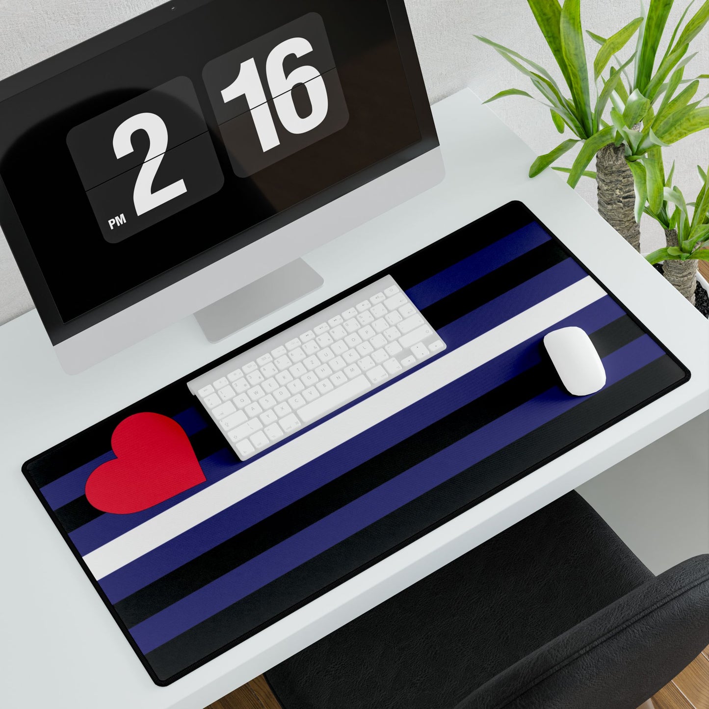 Leather Pride Flag Desk Mat