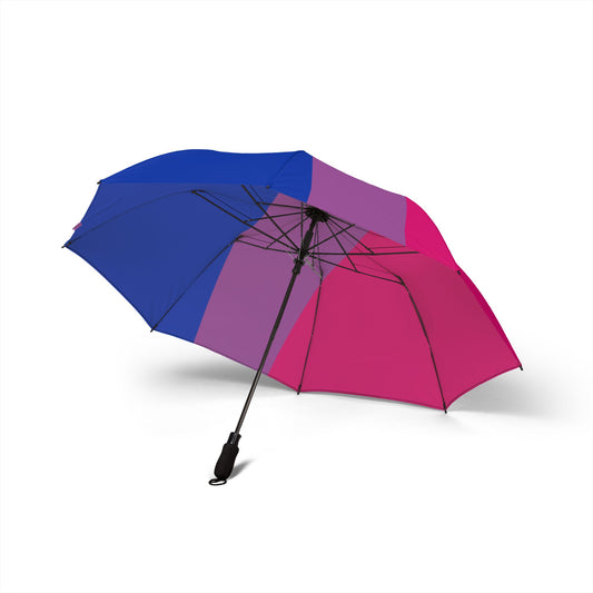 Bisexual Pride Flag Semi-Automatic Foldable Umbrella