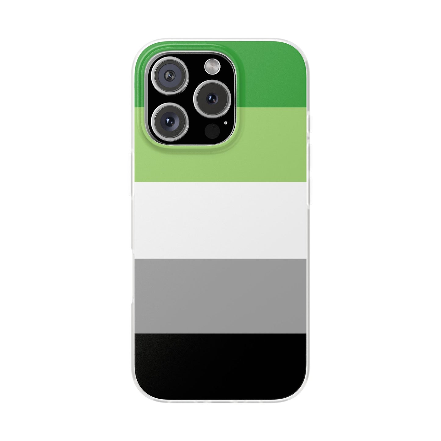 Aromantic Pride Flag iPhone Flexi Case - Multiple Generations