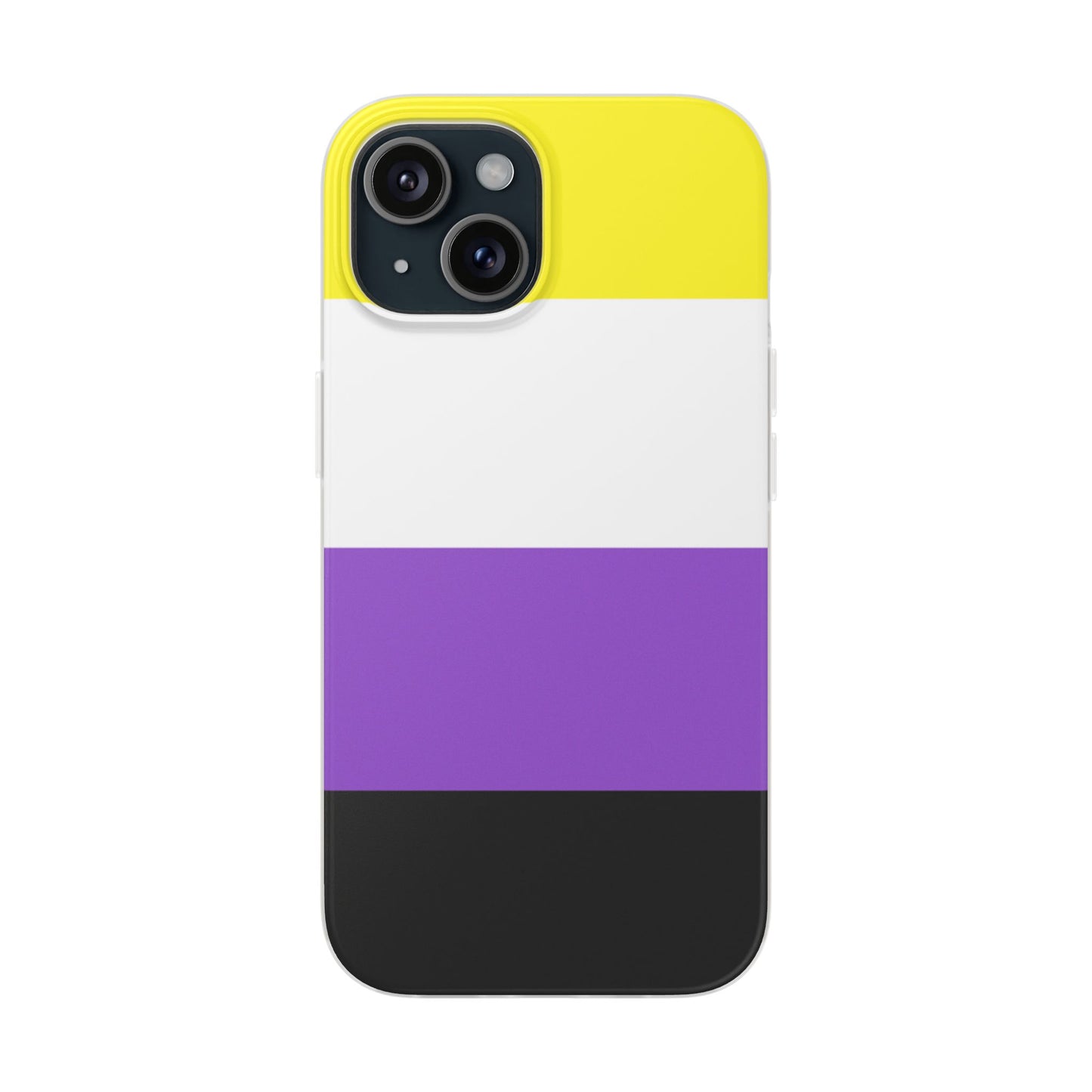 Non-Binary Pride Flag iPhone Flexi Case - Multiple Generations