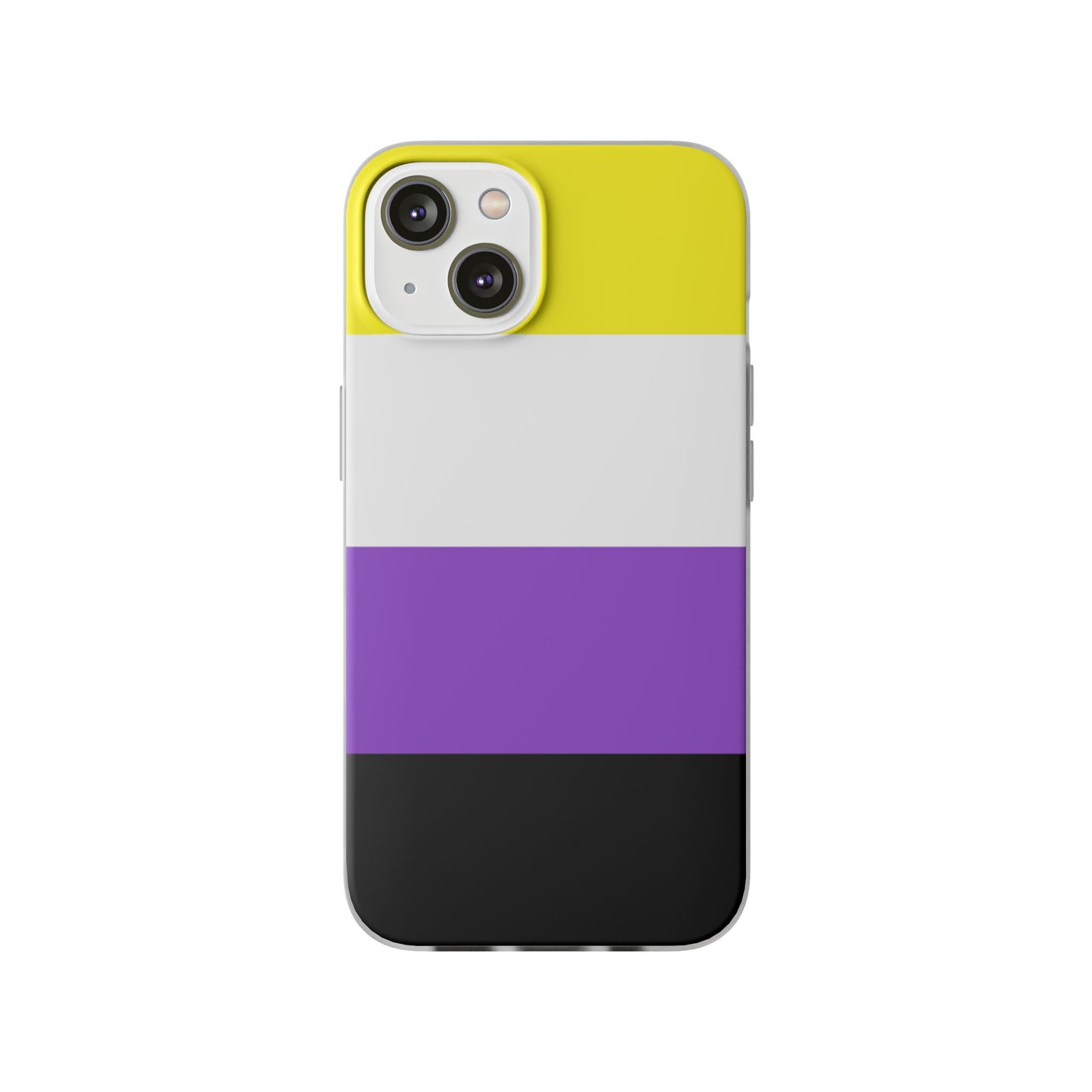Non-Binary Pride Flag iPhone Flexi Case - Multiple Generations