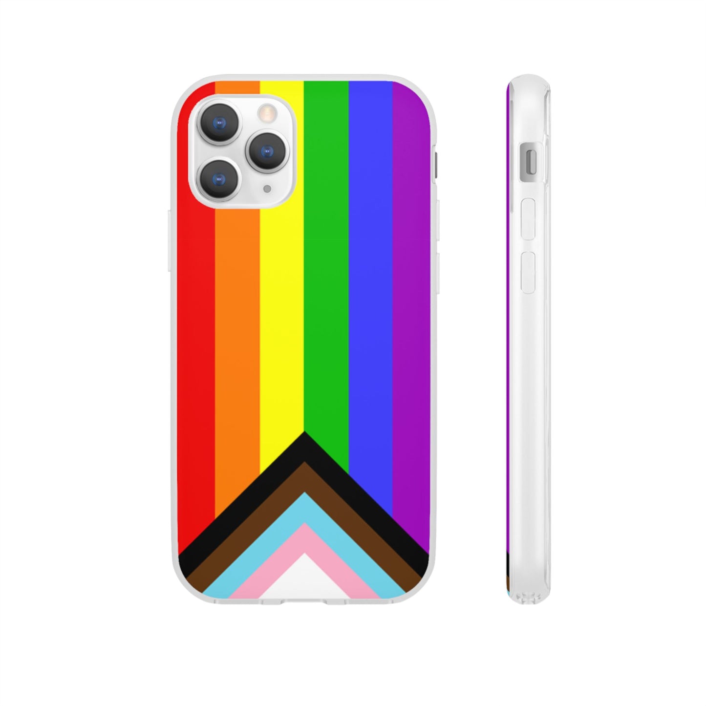 Progress Pride Flag iPhone Flexi Case - Multiple Generations