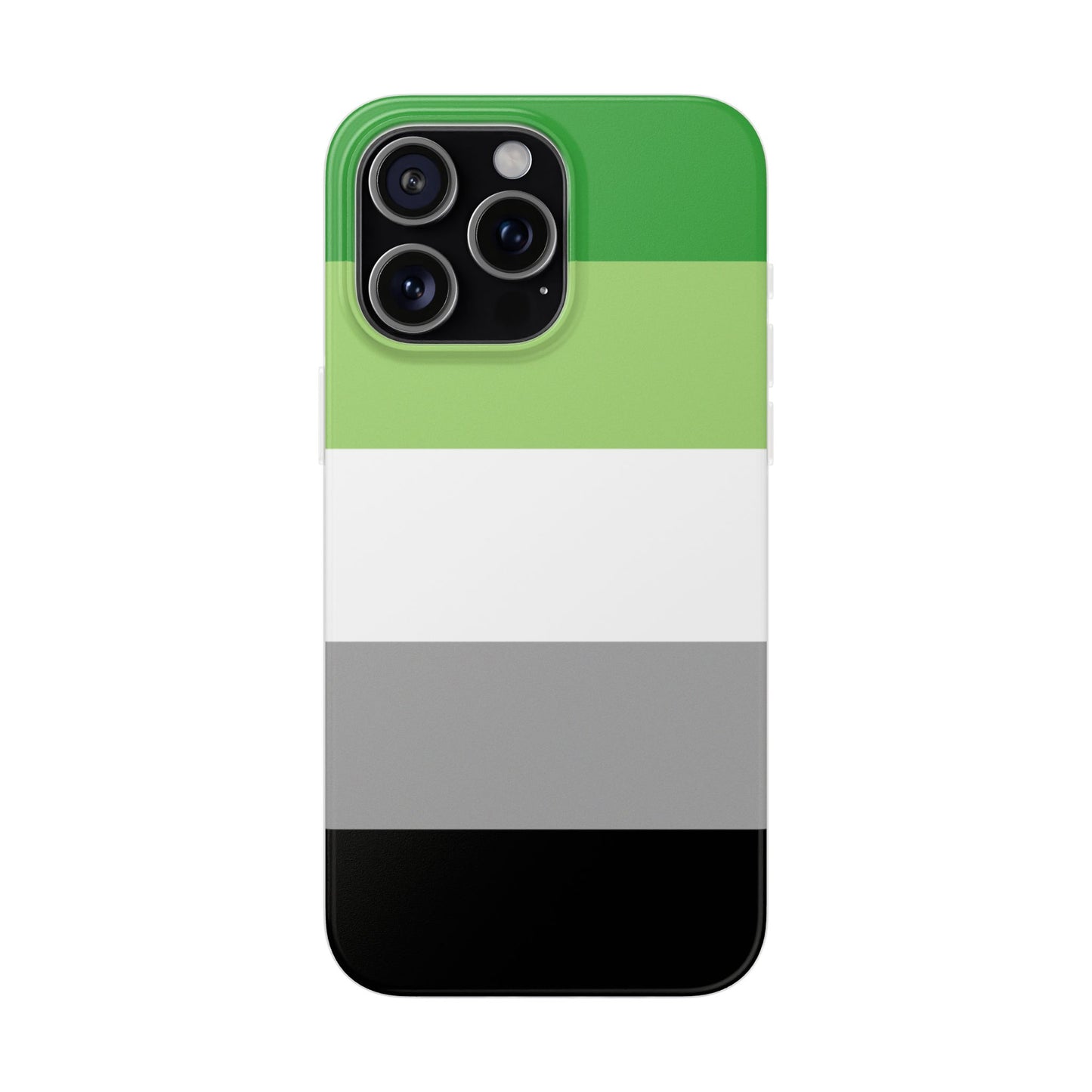 Aromantic Pride Flag iPhone Flexi Case - Multiple Generations