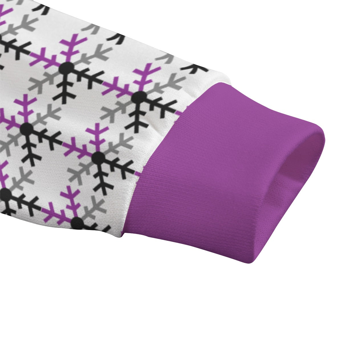 Demisexual Pride Flag Snowflake Knitted Fleece - All Genders