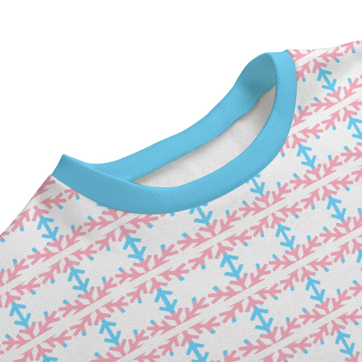 Transgender Pride Flag Snowflake Knitted Fleece - All Genders