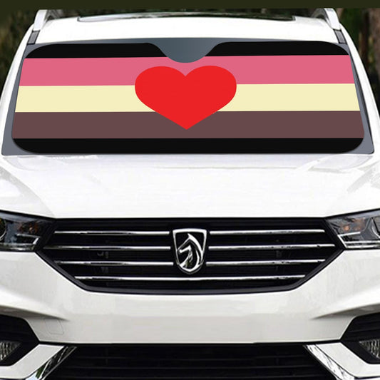 Fat Fetish Pride Flag Windshield Sunshade | 137 cm (53.9")