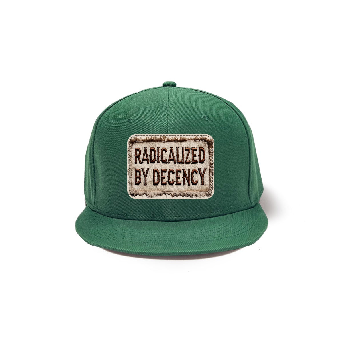 Radicalized By Decency Snapback Hat with Metal Buckle