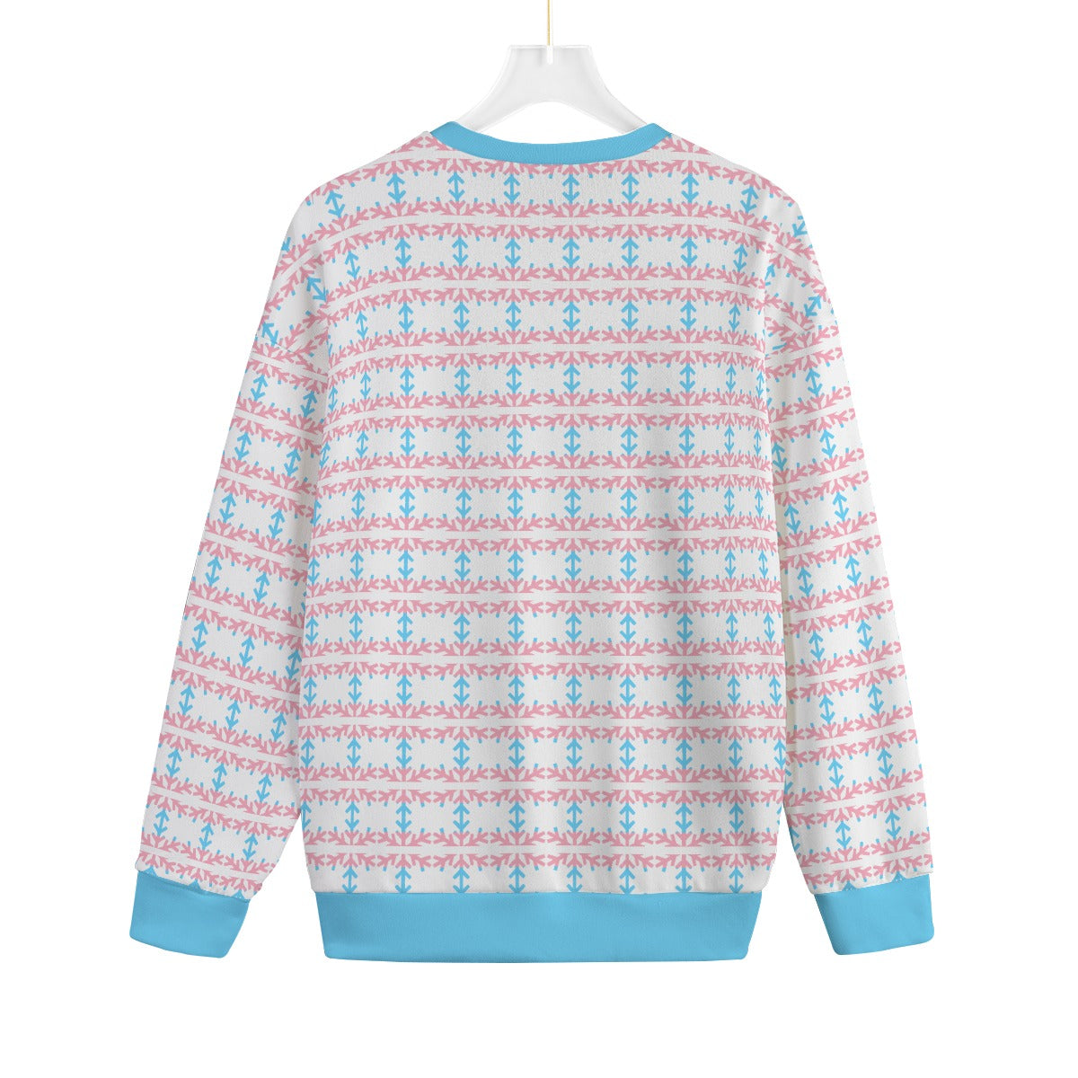 Transgender Pride Flag Snowflake Knitted Fleece - All Genders