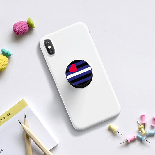 Leather Pride Flag Airbag Mobile Phone Holder